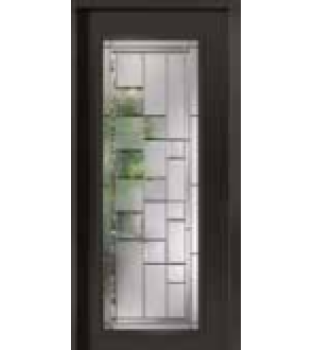 Vitrail de porte Cubiste