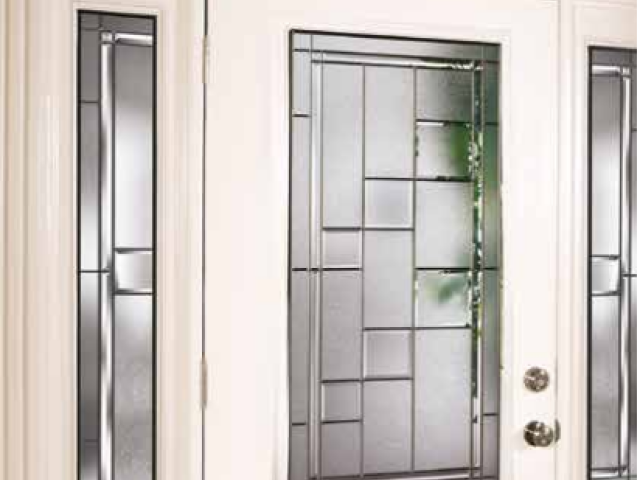 Vitrail de porte Cubiste